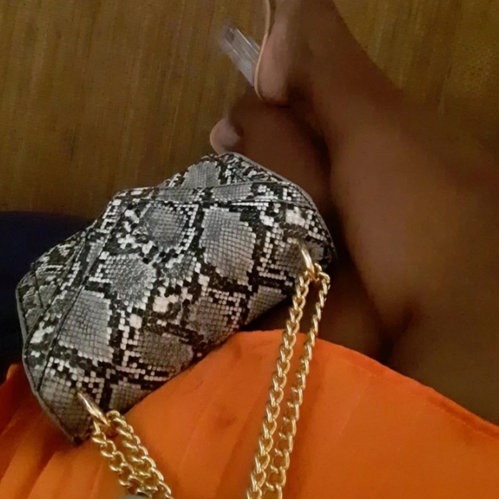 Python Print Envelope Closure Handbag - Picture 2 of 3